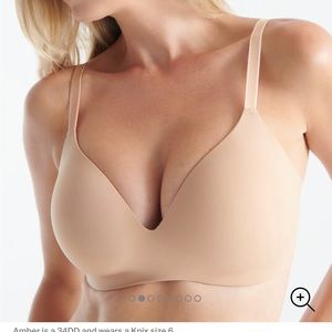 KNIX Wireless WingWoman Contour Bra Size 6 Nude color